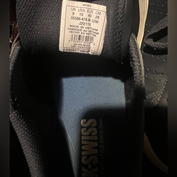 Mens kswiss sneakers dark blue size 10 - Picture 4 of 9